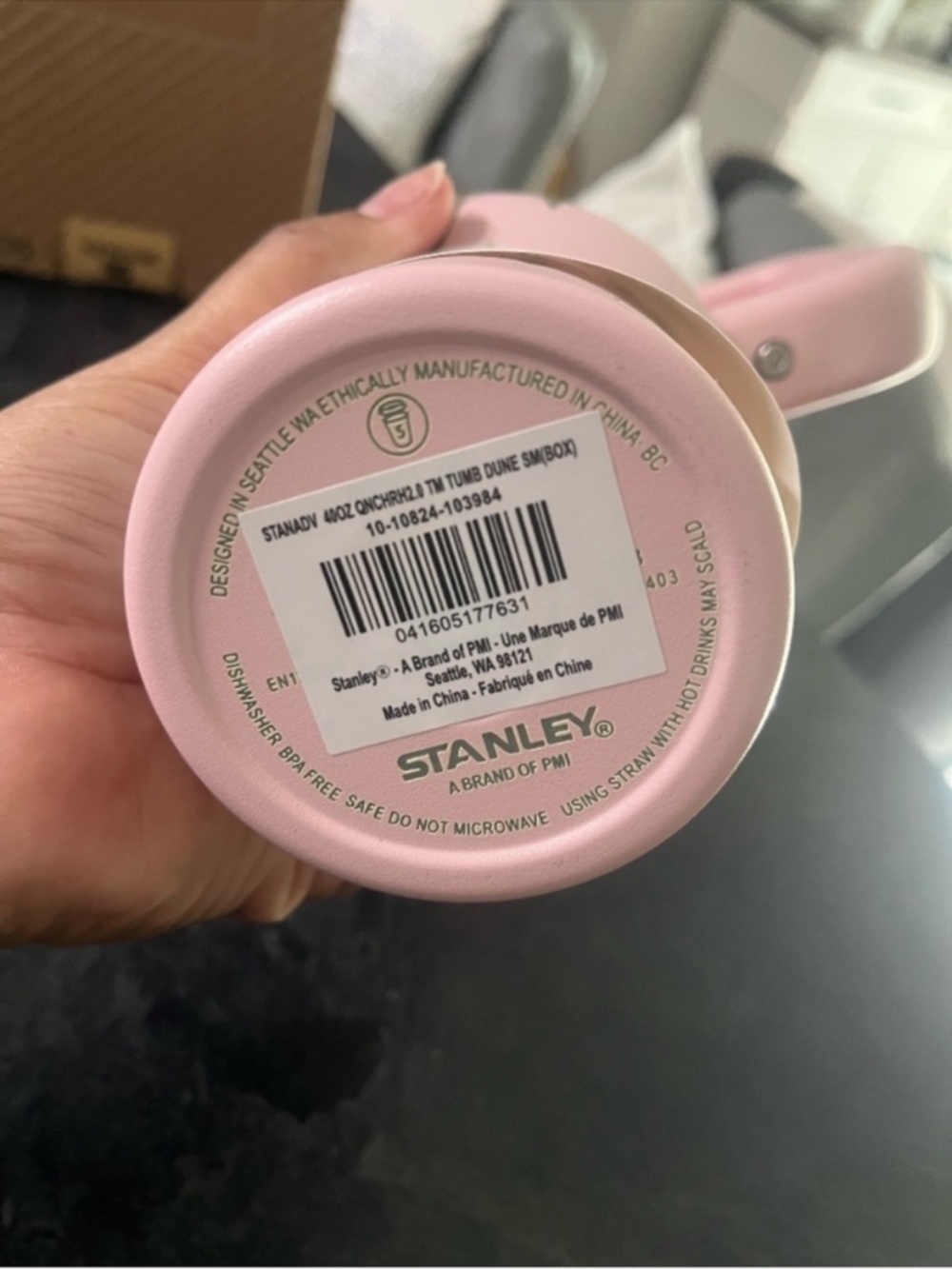 Stanley Pink & Gold Multicolor 40 OZ Tumbler with Handle - Picture 5 of 5